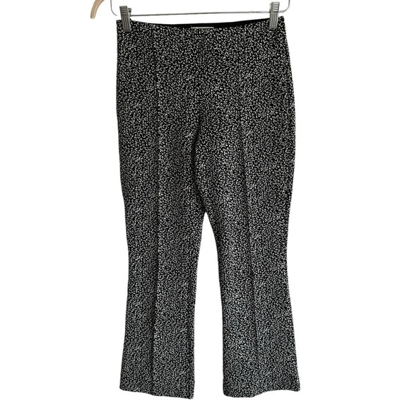 Anthropologie Essential Crop Flare, Black & White Leopard, Size XS - Picture 4 of 11